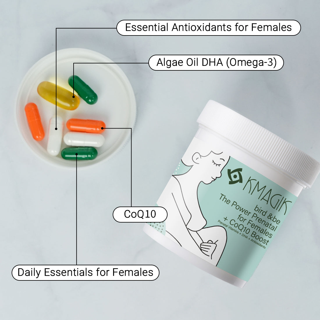 The Power Prenatal for Females With CoQ10 Boost
