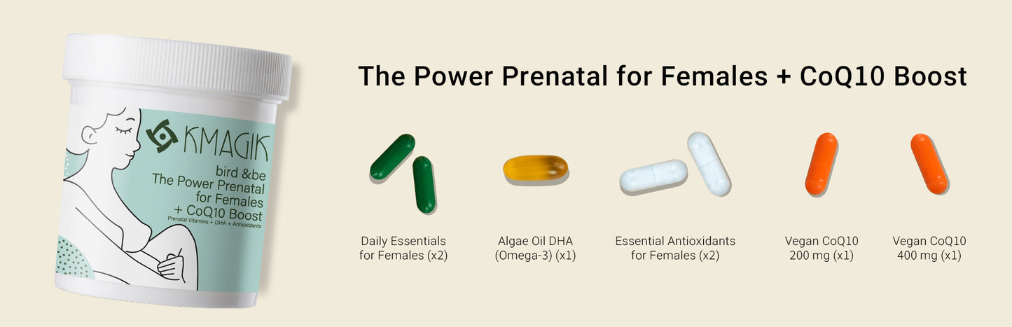 The Power Prenatal for Females With CoQ10 Boost
